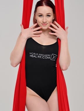 Scarlet. Aerial silks